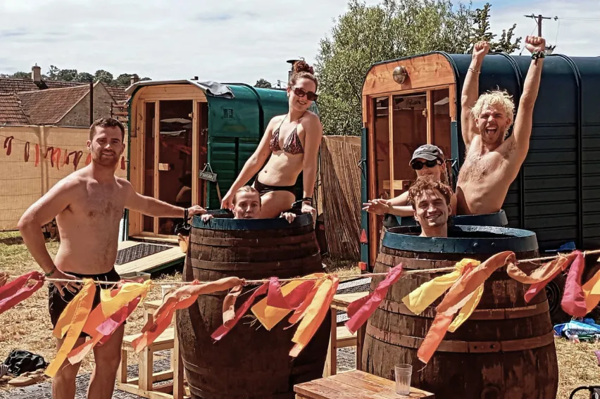 Suvi Sauna at a festival