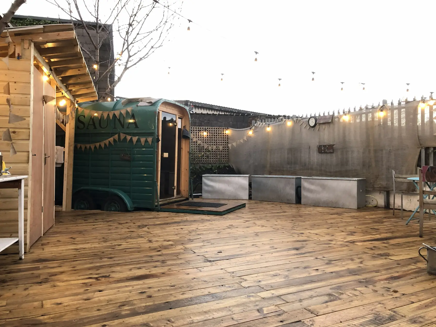 The Suvi Sauna at The Pickle Factory in Easton, Bristol